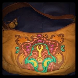 Cole Haan G Series Fantastic embroidered leather crossbody bag